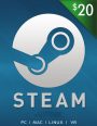 Steam Wallet 20 USD Game Card Image