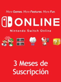 Nintendo Switch Online 3 Meses de Suscripcion